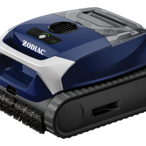Zodiac FreeRider FR350 iQ cordless robotic pool cleaner, angled view